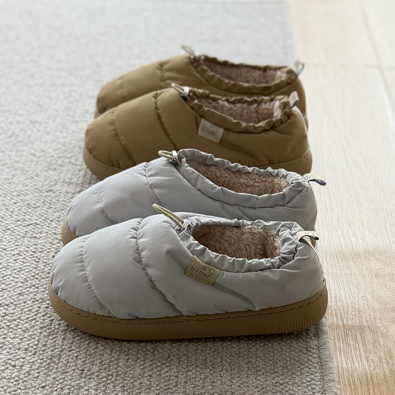 男士大码防水羽绒布棉鞋包跟毛绒保暖家居棉拖鞋女冬季面包鞋外穿,居家布艺,居家棉拖/棉鞋,淘宝优惠券,粉丝福利购,淘宝优惠卷