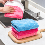 厨房洗碗布抹布加厚家用强力吸水毛巾不掉毛家务清洁擦桌布擦手布