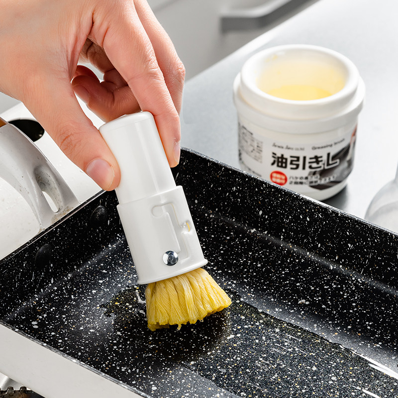 日本进口油刷带油瓶耐高温厨房烙饼刷烧烤刷烘焙刷油小刷子抹油刷
