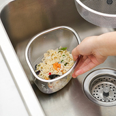 不锈钢水槽垃圾桶三角过滤网厨房洗菜水池剩菜剩饭厨余垃圾沥水篮