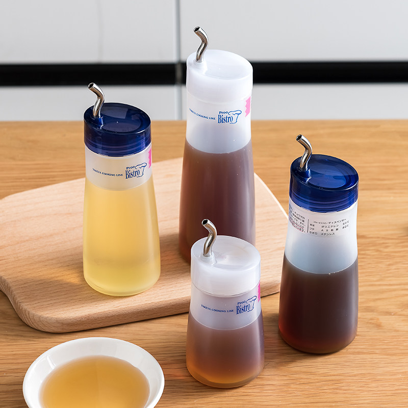 日本进口厨房油壶酱油瓶醋瓶塑料控油壶防漏装香油瓶挤蜂蜜果酱瓶