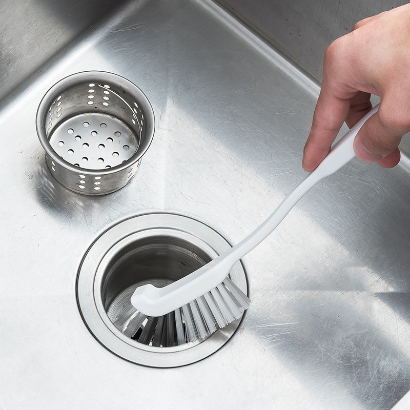 厨房水槽排水口清洁刷水池缝隙刷无死角弯头刷子卫生间墙角清洗刷