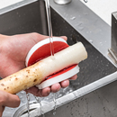 日本进口厨房洗菜刷可弯曲清洁刷土豆萝卜水果去皮去泥果蔬清洗刷