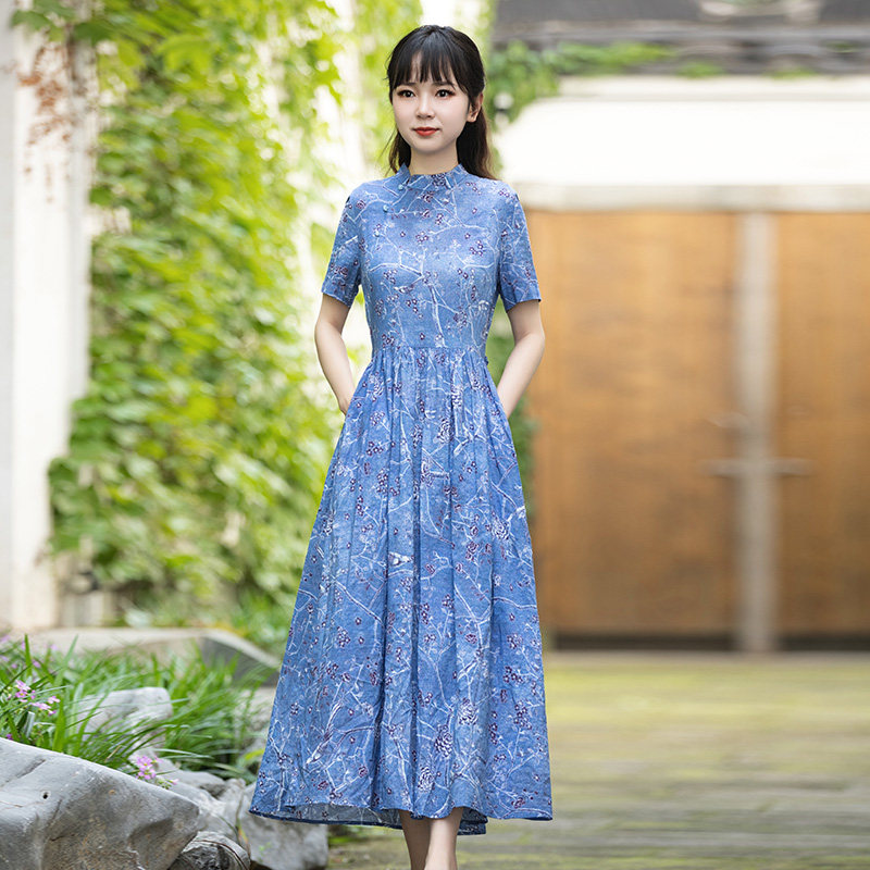 如意风夏季新款连衣裙年轻款高端气质改良中国风旗袍新中式女装