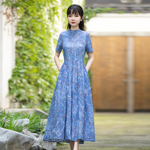 如意风夏季新款连衣裙年轻款高端气质改良中国风旗袍新中式女装