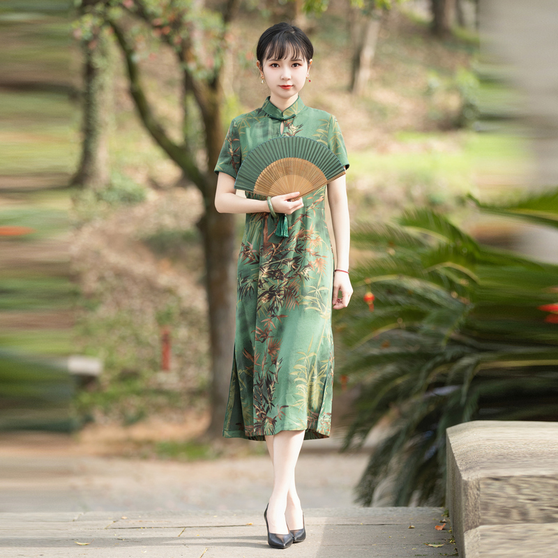 优雅减龄减龄改良旗袍如意风复古