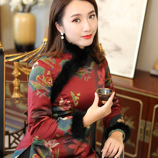 改良旗袍棉衣 棉袄盘扣上衣过年妈妈款 棉服女中国风中式 如意风唐装