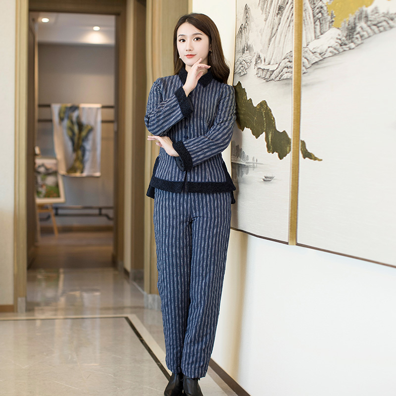 小香风套装秋冬女加厚两件套