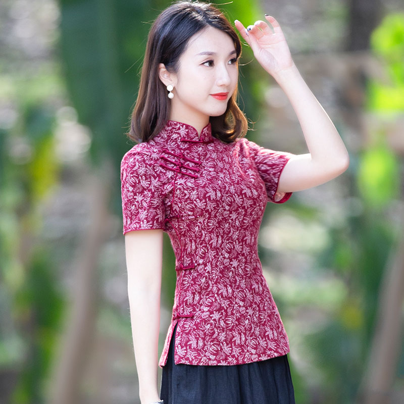 唐装女装中国风旗袍式上衣