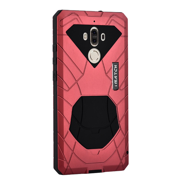 iMatch Shockproof Dust/Dirt/Snow-Proof Aluminum Glass Metal Military Heavy Duty Armor Protection Case Cover for Huawei Mate 9