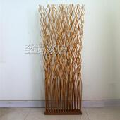 天然弯柳枝客厅餐厅卧室酒店装 饰落地座屏风隔断玄关背景墙