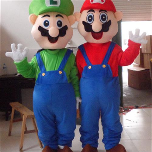 超级玛丽卡通人偶服装 马里奥人偶服装 超级马里奥行走人偶