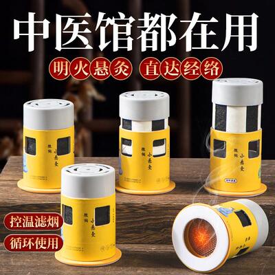 艾灸盒家用随身灸小悬灸筒艾灸罐儿童无烟艾灸器具艾草条柱熏蒸仪