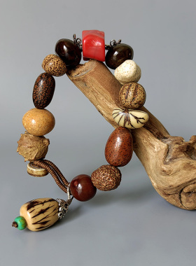 Vintage时光原创设计古着多宝手串孤品首饰手环天然老菩提男女款