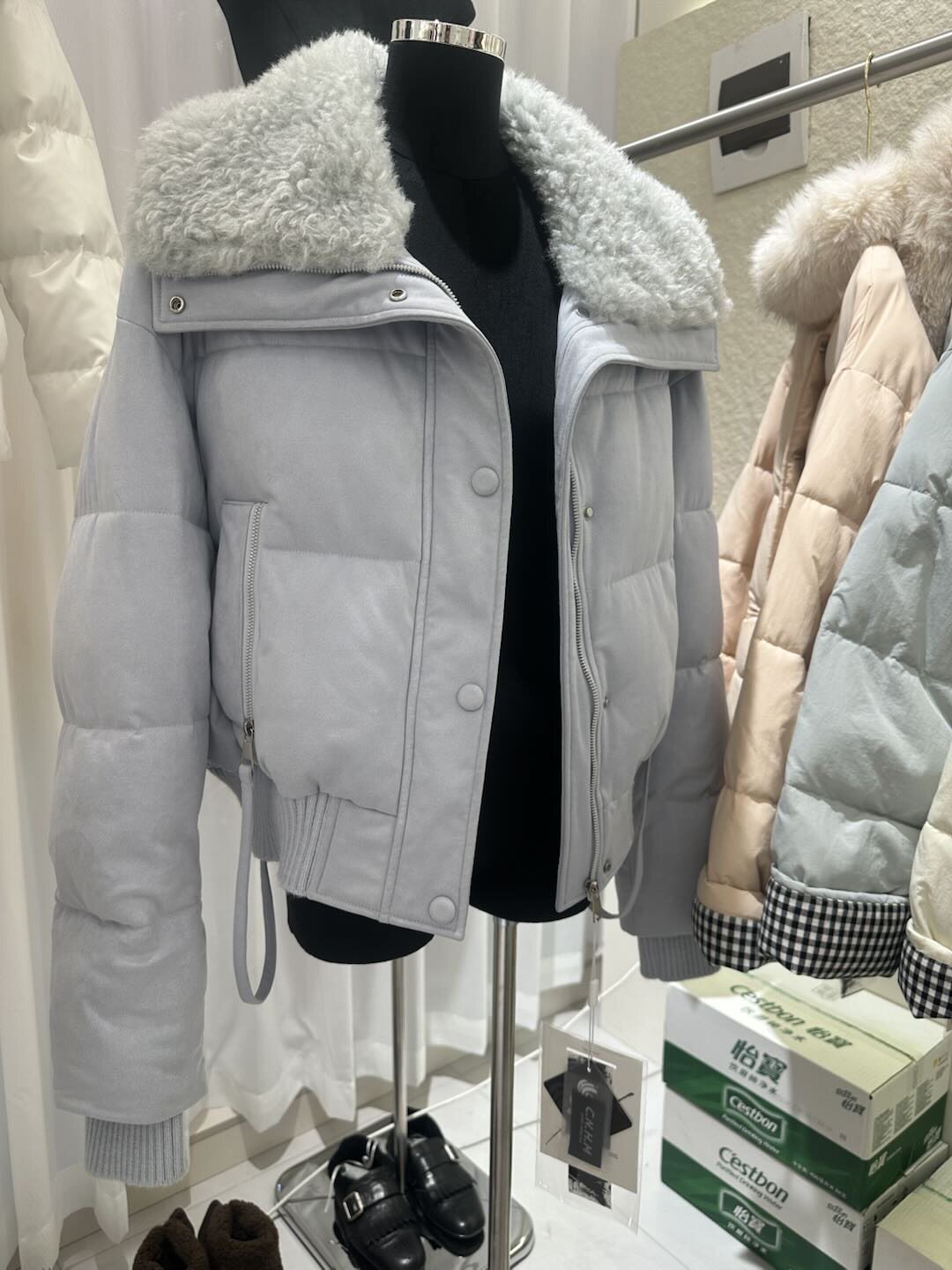 面包服女短款外套石墨烯棉衣2026冬季加厚仿羊羔毛鹿皮绒翻领棉服