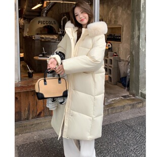 2026韩版中长款过膝冬季羽绒棉女款加厚小个子保暖面包服百搭棉服