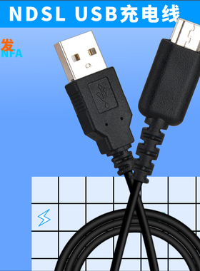 振发 适用于Nintendo/任天堂NDSL充电线NDS Lite数据线掌声游戏机USB充电器电源线