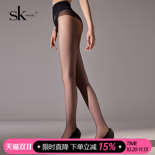 SK性感连裤袜0D无痕黑丝袜