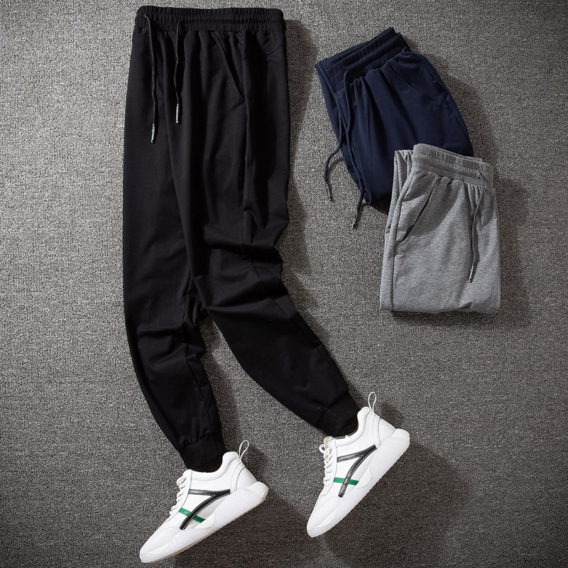 2020 spring and autumn trousers man pure cotton Plush leisure time trousers The fat Large Easy leisure time Sports pants sweatpantsin the Men's clothing, Casual pants  category - from Buy2taobao.com to provide professional Taobao agent buy service