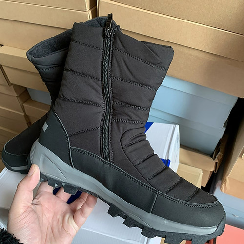 断码清仓捡漏~男士户外雪地靴冬季加绒加厚保暖防水防滑高帮棉靴
