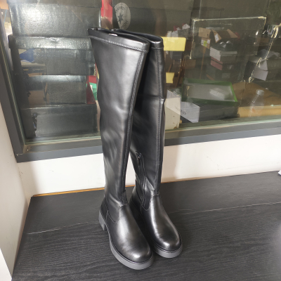 出口俄罗斯单秋季长筒靴女过膝小个子高筒过膝瘦瘦靴时尚百搭显瘦