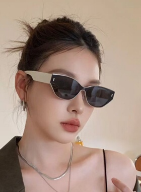 2025新款复古连体猫眼时髦高级感防紫外线太阳镜女潮时尚百搭墨镜