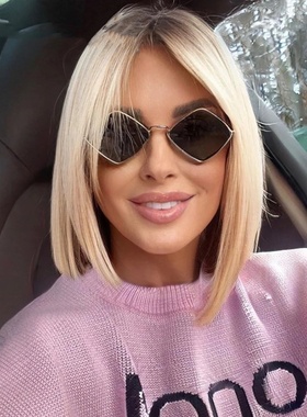 不规则太阳眼镜海洋片菱形墨镜