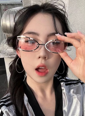 防紫外线猫眼辣妹风女镂空太阳镜