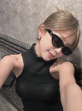 2023新款猫眼镜jenni同款墨镜大脸显瘦时尚防紫外线防强光太阳镜