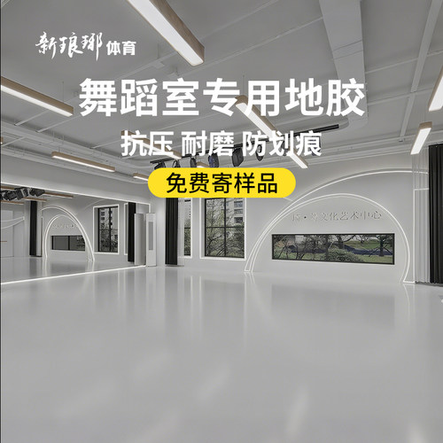 专业舞蹈地胶地垫教室专用地板芭蕾房室内防滑加厚pvc大面积运动