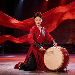 江湖夜雨十年灯精忠报国舞蹈扇子舞串烧雪龙吟天地龙鳞课桌舞气势