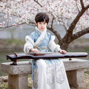 纸扇书生春庭雪美周郎男童舞蹈演出服装表演难生恨春涧春涧乱世书