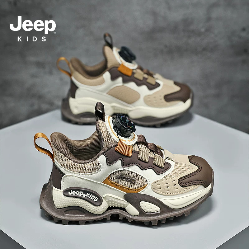 Jeep童鞋男童运动鞋百搭网面透气