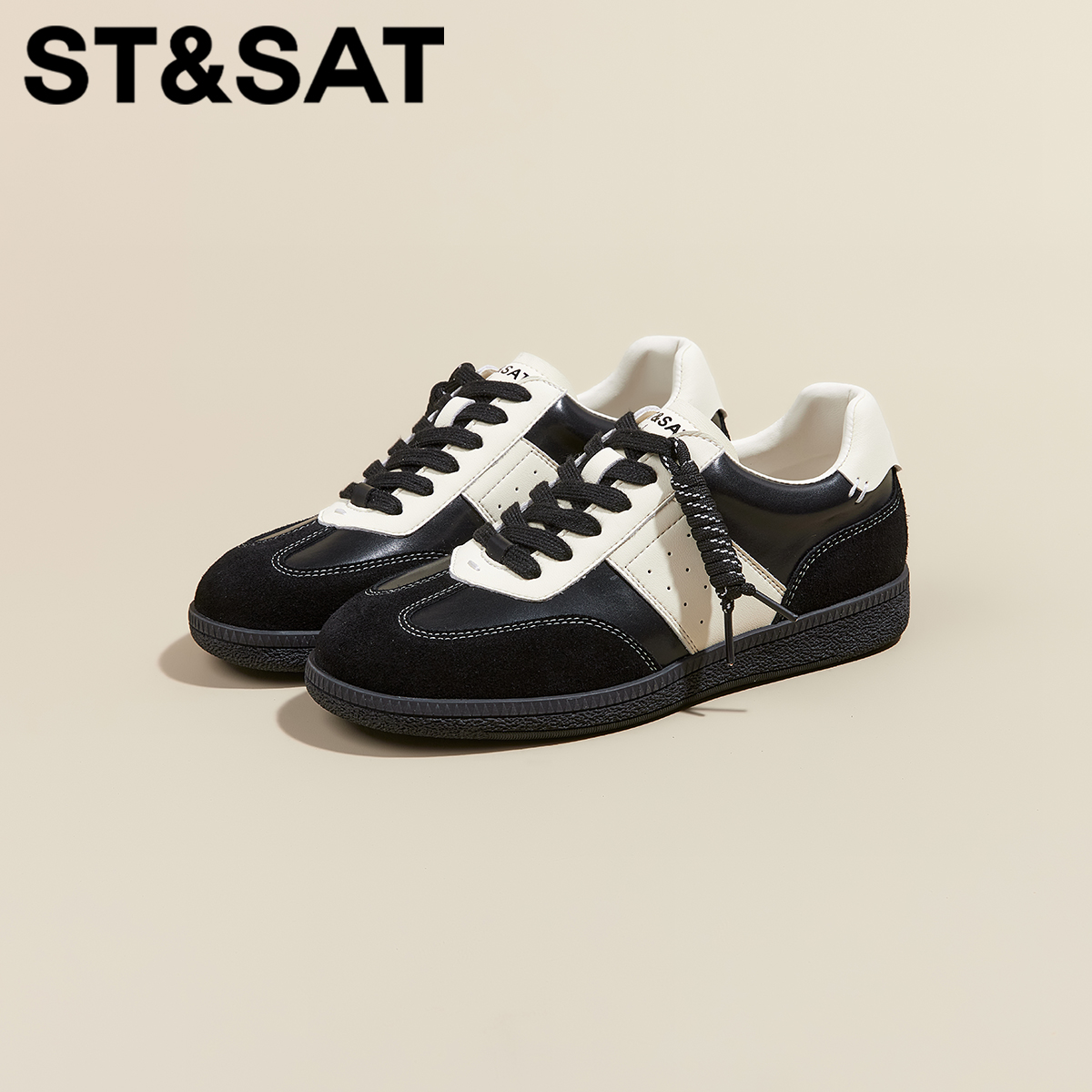 星期六轻便平底简约舒适德训鞋