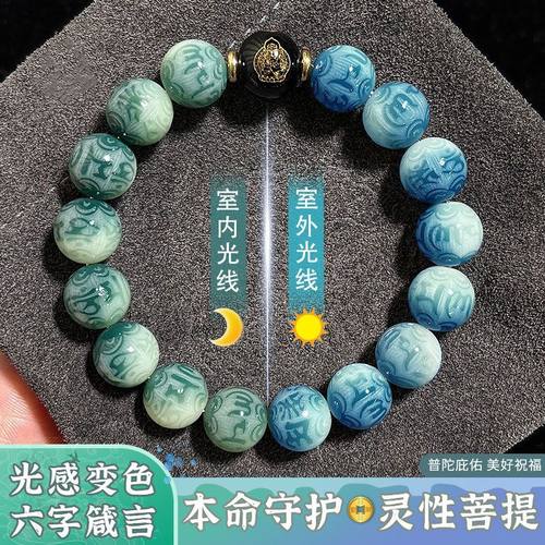 十二生肖菩提手串光感变色手链
