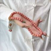 蜜桃四季 国风 春菩提手串菩提根双圈手持绕指柔文玩盘玩手链