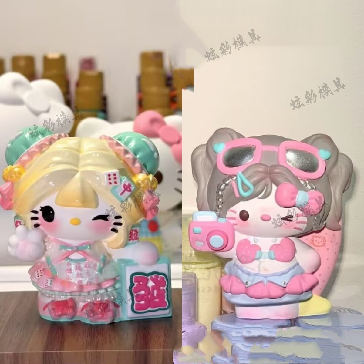 爆款DIY相机KT猫卡通涂鸦模具彩绘石膏娃娃乳胶立体磨具手绘3D