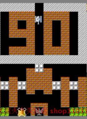 90坦克FC游戏卡过河打草连吃2枪1个小星消草黄卡双人不能定住霸王