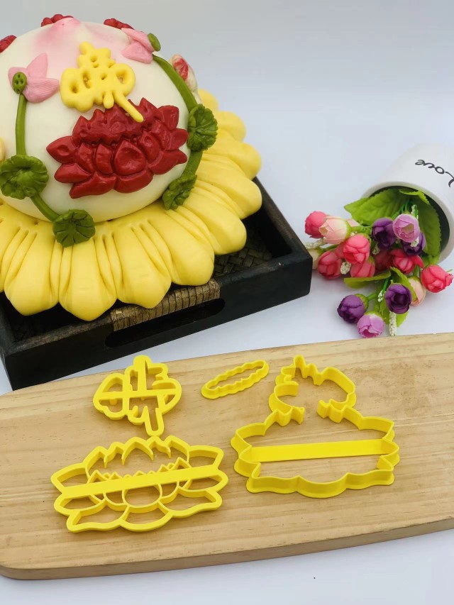 贡品佛莲佛字模具中式蛋糕花饽饽印字压花烘焙模具