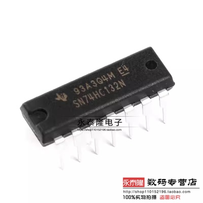 原装正品 SN74HC132N 直插 DIP-14 逻辑电路 - 四与非门