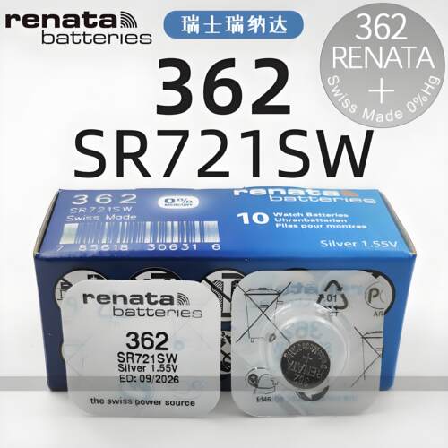 进口瑞士Renata362手表电池SR721SW适用斯沃琪浪琴天梭石英表电子