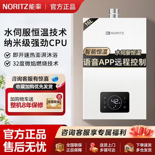 能率智能恒温16L强排式天然气
