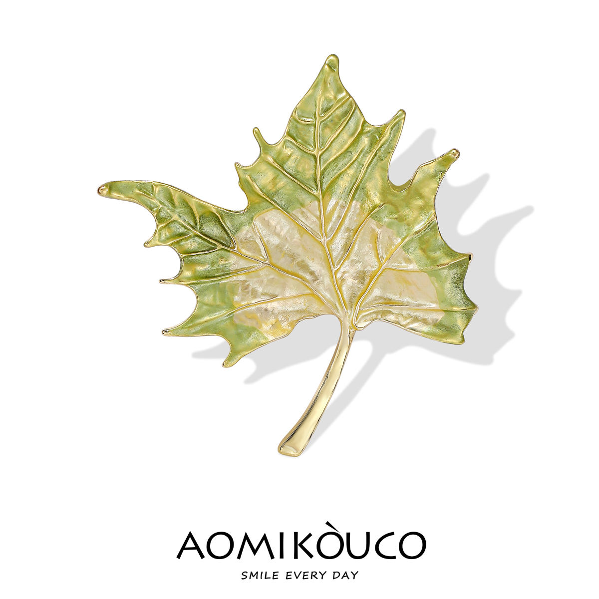 秋叶梧桐胸针高档女胸花别针配饰