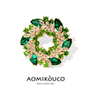 复古时尚 外套春夏配饰 轻奢紫荆花胸针气质优雅水晶别针高级感西装