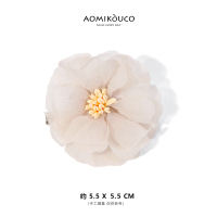 The new summer collection of 2025 features a fresh and elegant handcrafted fabric flower brooch with a touch of sophistication and elegance. It also comes with a silk brooch as an accessory thumbnail 7
