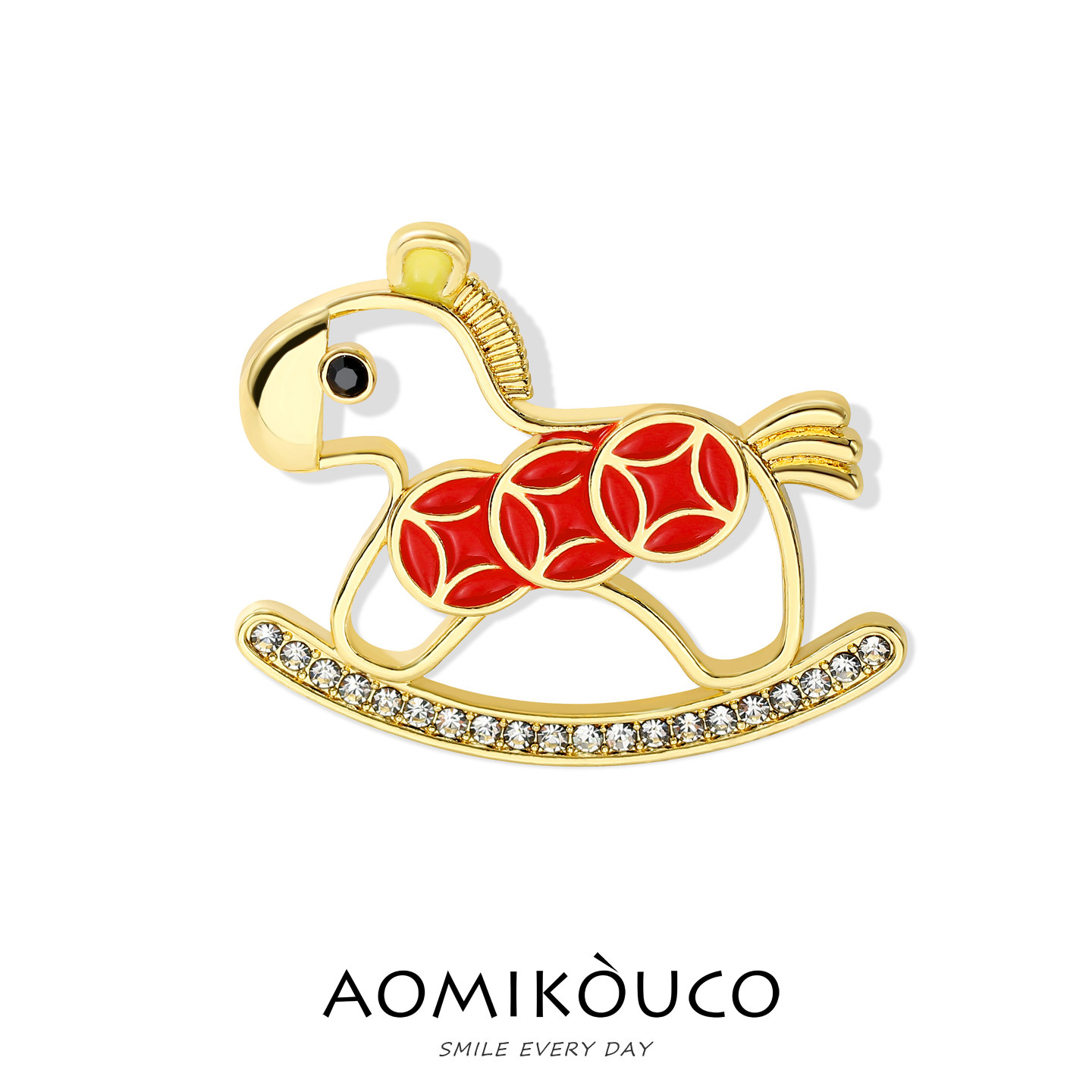 马上有钱可爱木马胸针设计感小众本命年生肖别针精致西装新年配饰,饰品/流行首饰/时尚饰品新,胸针,淘宝优惠券,粉丝福利购,淘宝优惠卷