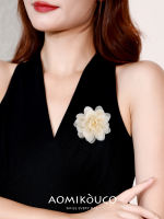Korean-style super fairy-like fabric flower three-dimensional brooch, high-end photo atmosphere, pin, versatile dress accessory thumbnail 3