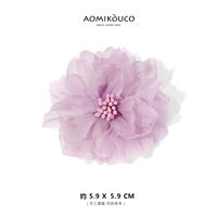 The new summer collection of 2025 features a fresh and elegant handcrafted fabric flower brooch with a touch of sophistication and elegance. It also comes with a silk brooch as an accessory thumbnail 4