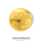 ins潮罗家奢华复古设计感小众几何圆形胸针女防走光领口别针配饰