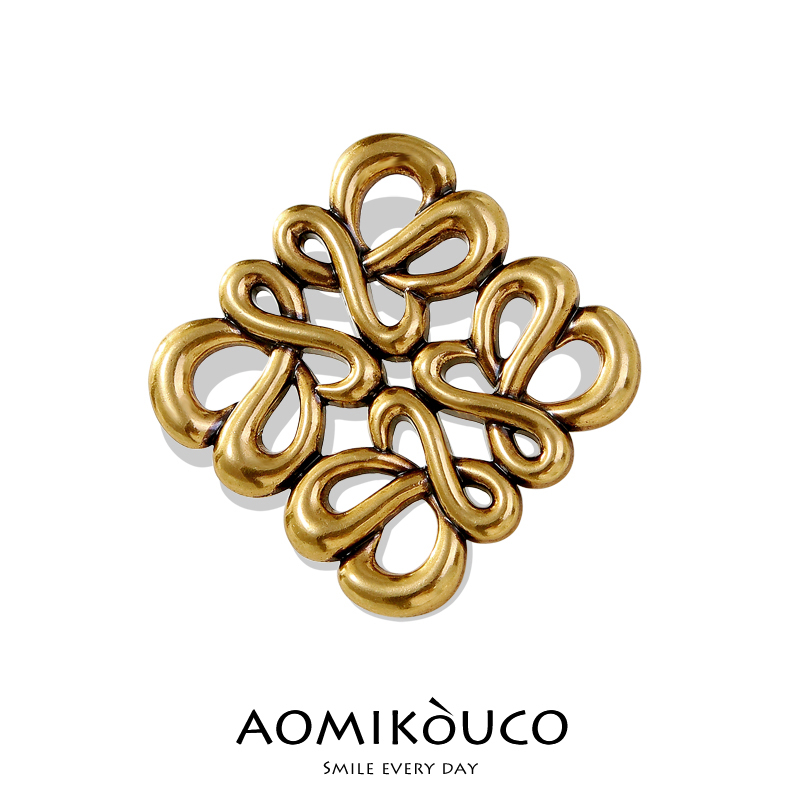 奢华罗家几何镂空胸针女别针配饰